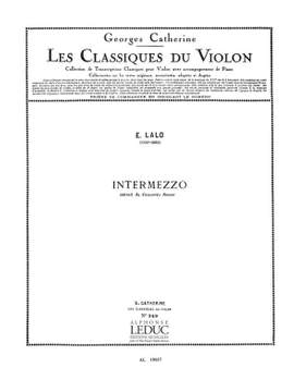 Edouard Lalo: Edouard Victor Antoine Lalo: Intermezzo