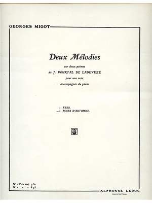 Georges Migot: 2 Mélodies de Ladevèze No.2