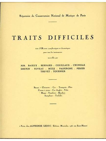 Traits difficiles