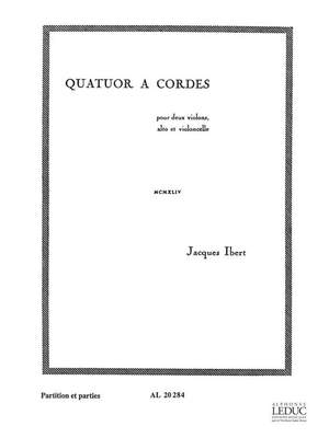 Jacques Ibert: Quatuor à Cordes