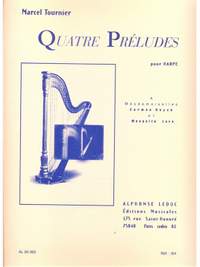 Marcel Tournier: 4 préludes pour harpe