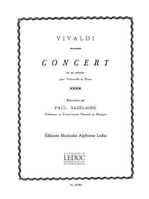 Antonio Vivaldi: Concert En Mi Mineur