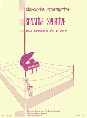 Alexander Tcherepnin: Sonatine Sportive For Alto Saxophone And Piano