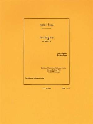 Eugène Bozza: Nuages - Scherzo For Saxophone Quartet