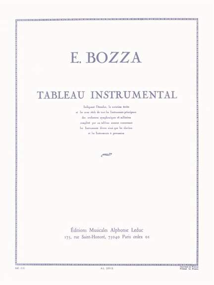 Eugène Bozza: Tableau Instrumental