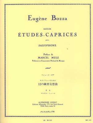 Eugène Bozza: 12 Études-Caprices pour Saxophone