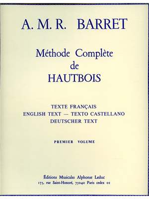 Apollon-Marie-Rose Barret: Méthode complète Vol.1