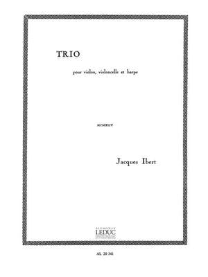 Jacques Ibert: Trio pour violon, violoncelle et harpe