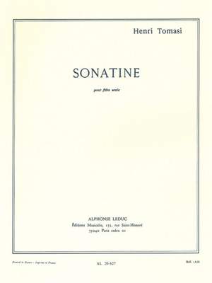 Henri Tomasi: Sonatine For Solo Flute
