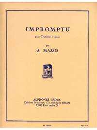 Amable Massis: Impromptu (Trombone And Piano)