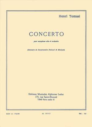 Henri Tomasi: Concerto pour saxophone alto et orchestre