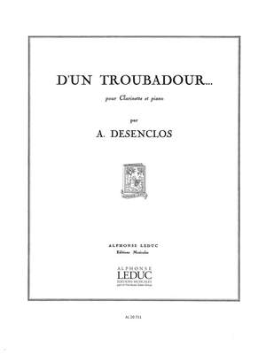 Alfred Desenclos: D'Un Troubadour