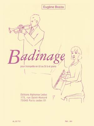 Eugène Bozza: Badinage Trompette C ou Bb et Piano