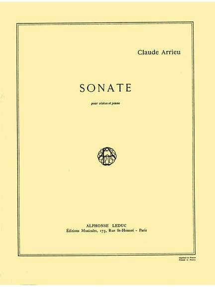 Claude Arrieu: Sonate
