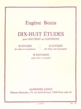Eugène Bozza: 18 Études For Oboe Or Saxophone