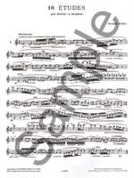 Eugène Bozza: 18 Études For Oboe Or Saxophone Product Image