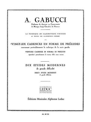 Agostino Gabucci: 26 Cadences en Forme de Preludes