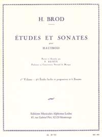 Henri Brod: Études et Sonates pour hautbois solo Vol. 1