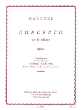 Georg Friedrich Händel: Concerto en Fa mineur