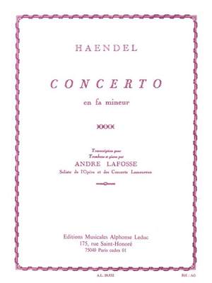 Georg Friedrich Händel: Concerto en Fa mineur