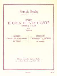 Francis Bodet: 16 Etudes de Virtuosite d'apres Bach