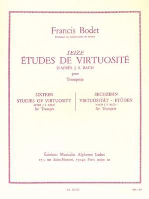 Francis Bodet: 16 Etudes de Virtuosite d'apres Bach