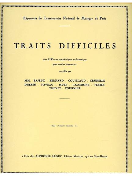 Traits difficiles Vol.1