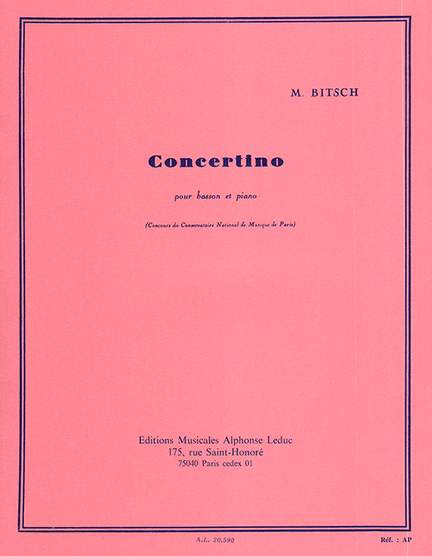Marcel Bitsch: Concertino