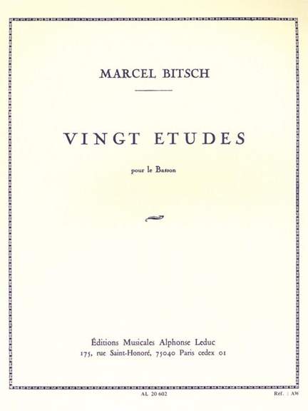 Marcel Bitsch: 20 Studies