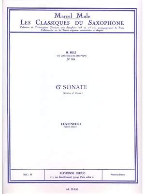 Georg Friedrich Händel_Marcel Mule: Sonata No. 6 (Saxophone/Piano)