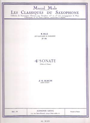 Johann Sebastian Bach: Sonata No.4