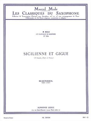Georg Friedrich Händel: Sicilienne Et Gigue