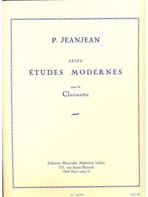 Paul Jeanjean: 16 Modern Studies for Clarinet