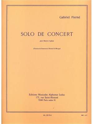 Gabriel Pierné: Solo de concert Opus 35