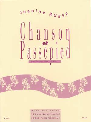 Jeanine Rueff: Chanson & Passepied Opus 16