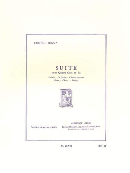 Eugène Bozza: Suite For Four Horns