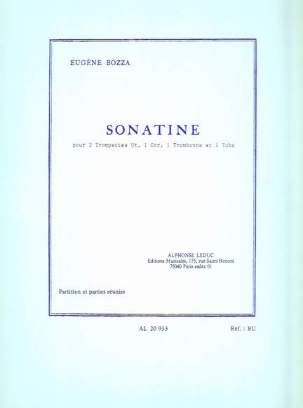 Eugène Bozza: Sonatine