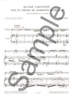 Marcel Bitsch: 4 Variations Sur Un Theme De Domenico Scarlatti Product Image
