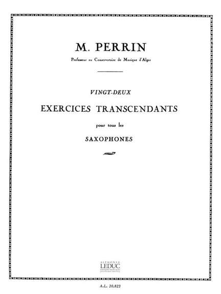 Perrin: 22 Exercices Transcendants
