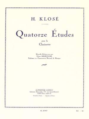 Hyacinthe-Eléonore Klosé: 14 Etudes pour la clarinette