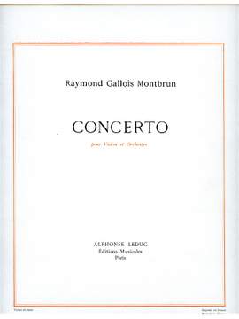 Raymond Gallois Montbrun: Concerto