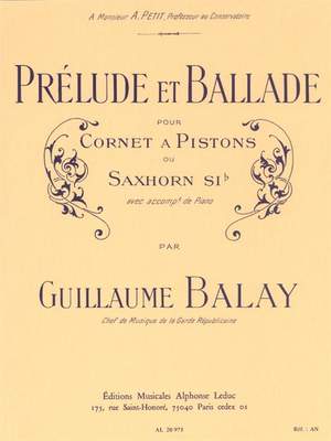 Guillaume Balay: Prelude & Ballade