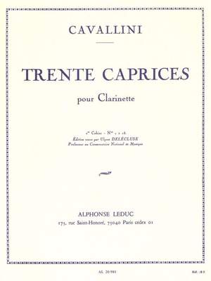 Ernesto Cavallini: 30 Caprices pour Clarinette - Vol. 1