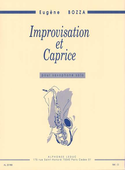Bozza: Improvisation Et Caprice