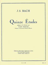 Johann Sebastian Bach: 15 Études For Clarinet