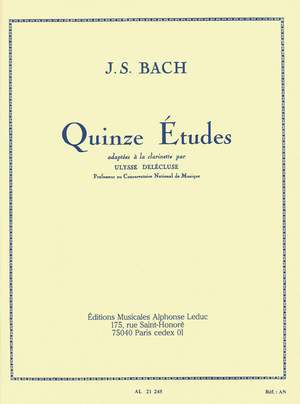 Johann Sebastian Bach: 15 Études adaptées à la clarinette
