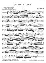 Johann Sebastian Bach: 15 Études adaptées à la clarinette Product Image