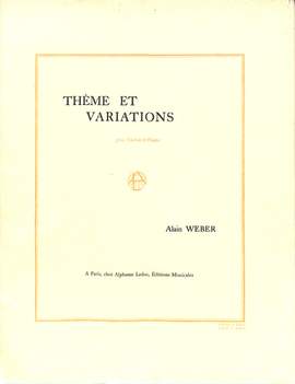 A. Weber: Theme Et Variations