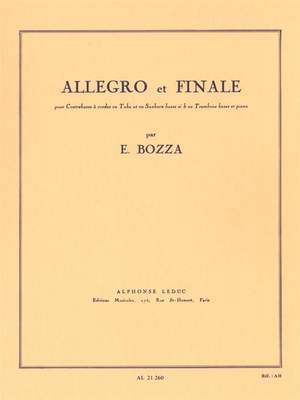 Eugène Bozza: Allegro And Finale