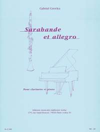 Gabriel Grovlez: Sarabande et Allegro pour clarinette et piano